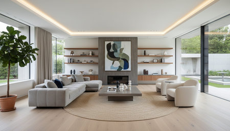 Indoor Living Room Home Decor Background