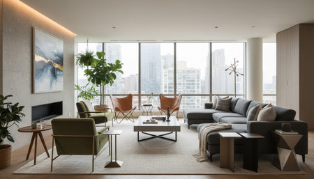 Indoor Living Room Home Decor Background