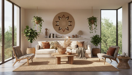 Indoor Living Room Home Decor Background