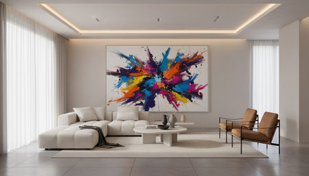 Indoor Living Room Home Decor Background