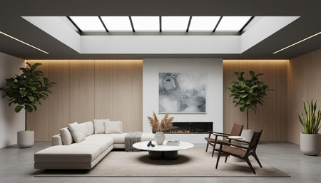 Indoor Living Room Home Decor Background