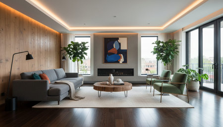 Indoor Living Room Home Decor Background