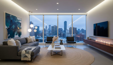 Indoor Living Room Home Decor Background