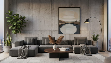 Indoor Living Room Home Decor Background