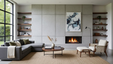 Indoor Living Room Home Decor Background