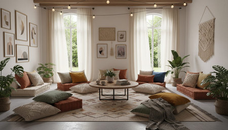 Indoor Living Room Home Decor Background