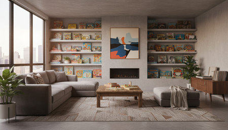 Indoor Living Room Home Decor Background