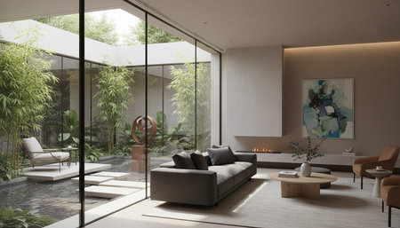 Indoor Living Room Home Decor Background