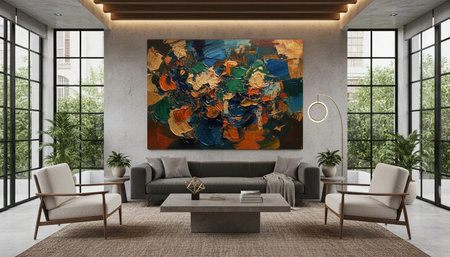 Indoor Living Room Home Decor Background