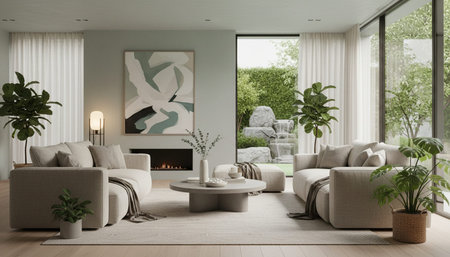 Indoor Living Room Home Decor Background