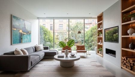 Indoor Living Room Home Decor Background