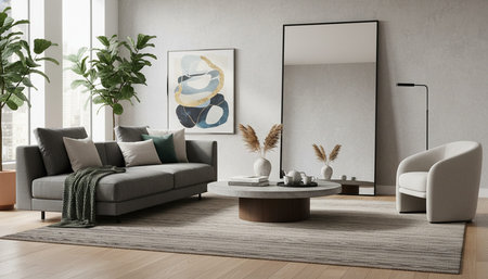 Indoor Living Room Home Decor Background