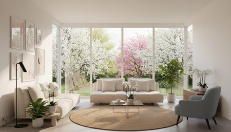 Indoor Living Room Home Decor Background