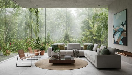 Indoor Living Room Home Decor Background