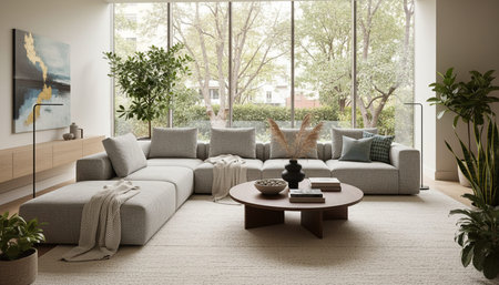 Indoor Living Room Home Decor Background