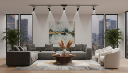 Indoor Living Room Home Decor Background