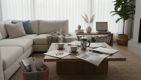 Indoor Living Room Home Decor Background