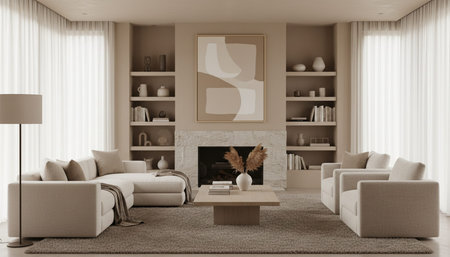 Indoor Living Room Home Decor Background