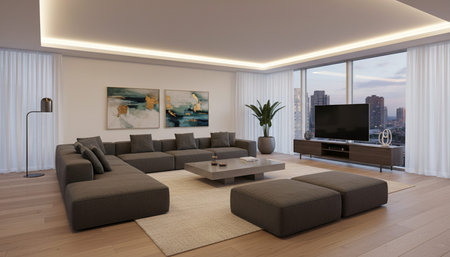Indoor Living Room Home Decor Background