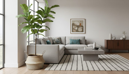 Indoor Living Room Home Decor Background