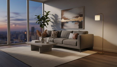 Indoor Living Room Home Decor Background