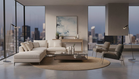 Indoor Living Room Home Decor Background