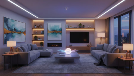 Indoor Living Room Home Decor Background