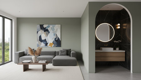 Indoor Living Room Home Decor Background