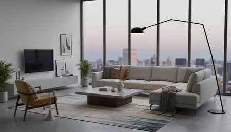 Indoor Living Room Home Decor Background