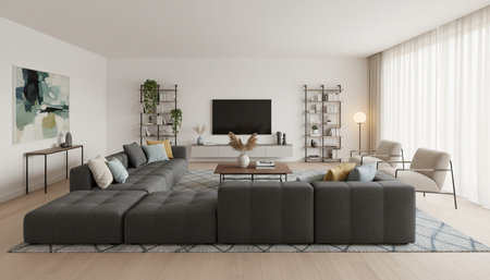 Indoor Living Room Home Decor Background