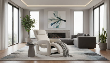 Indoor Living Room Home Decor Background