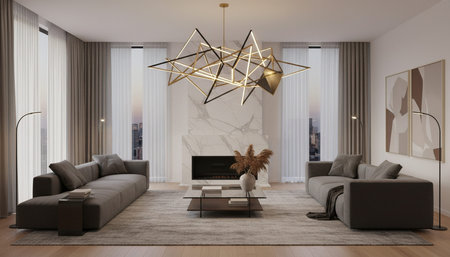 Indoor Living Room Home Decor Background