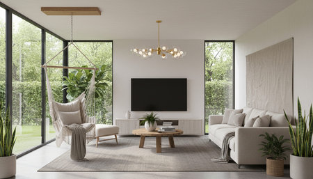 Indoor Living Room Home Decor Background