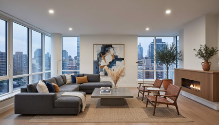 Indoor Living Room Home Decor Background