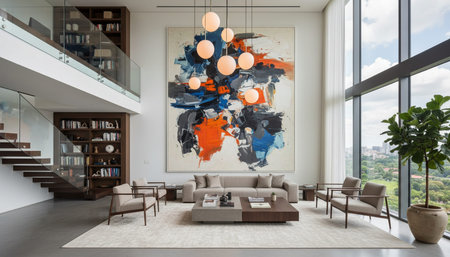 Indoor Living Room Home Decor Background