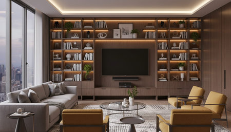 Indoor Living Room Home Decor Background