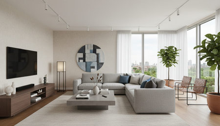 Indoor Living Room Home Decor Background