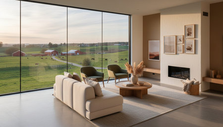 Living Room Interior Home Decor Background