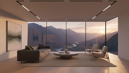 Living Room Interior Home Decor Background
