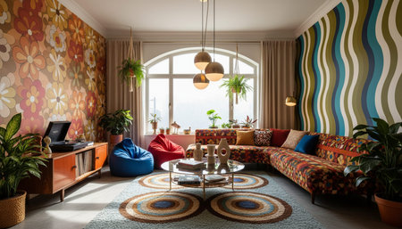Living Room Interior Home Decor Background