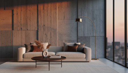 Living Room Interior Home Decor Background