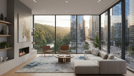 Living Room Interior Home Decor Background