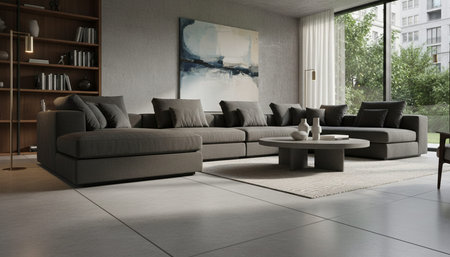 Living Room Interior Home Decor Background
