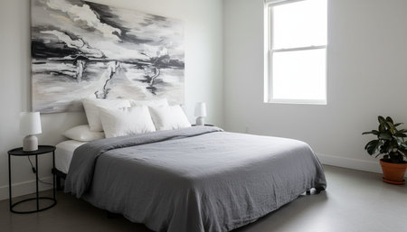 Residential Bedroom Interior Scene