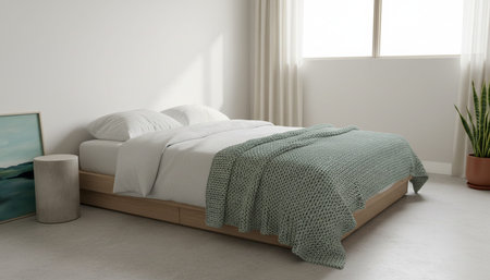 Residential Bedroom Interior Scene