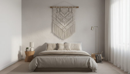 Residential Bedroom Interior Scene