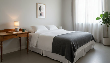 Residential Bedroom Interior Scene