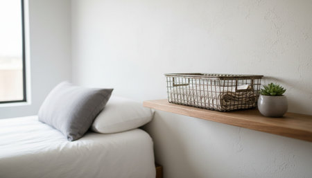 Bedroom Decor Home Interior Backgroundの写真素材