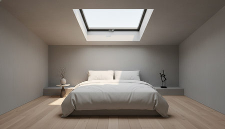 Bedroom Decor Home Interior Backgroundの写真素材