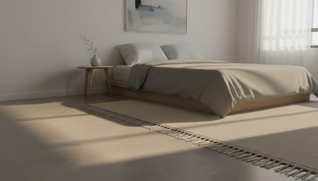 Bedroom Decor Home Interior Backgroundの写真素材